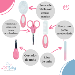 KIT MANICURE 5 PEÇAS ROSA - PIMPOLHO na internet