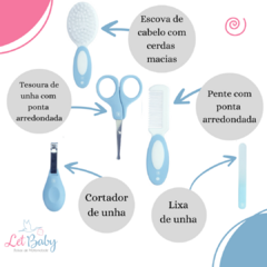 KIT MANICURE 5 PEÇAS AZUL - PIMPOLHO na internet
