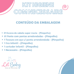 KIT MANICURE 5 PEÇAS COM NECESSAIRE AZUL - PIMPOLHO - comprar online