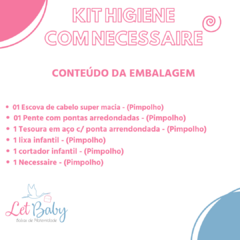 KIT MANICURE 5 PEÇAS COM NECESSAIRE ROSA - PIMPOLHO - comprar online