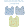 KIT BABADOR FELPUDO IMPERMEAVEL - 3 UNIDADES MENINO
