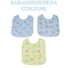 KIT BABADOR FELPUDO IMPERMEAVEL - 3 UNIDADES MENINO
