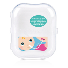 ASPIRADOR NASAL COM FILTRO E ESTOJO NUBY TRANSPARENTE - Let Baby Bolsas De Maternidade