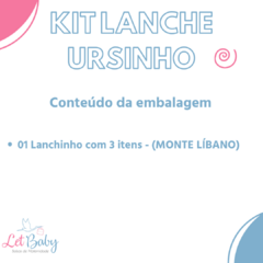 Imagem do Kit Refeição Introdução Alimentar Ursinho Infantil - Azul e Rosa