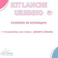 Kit Refeição Introdução Alimentar Ursinho Infantil - Azul e Rosa - loja online