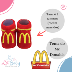 MEIA 3D BEBÊ PANTUFA PERSONAGENS MENINO