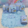 KIT BOLSA MATERNIDADE 5 P SAFARI AZUL + SAIDA MATERNIDADE MENINO