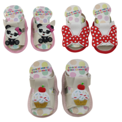 KIT SANDÁLIA BABY MENINA COM 3 PARES - comprar online
