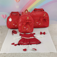 KIT BOLSA MATERNIDADE 3 P BORBOLETA VERMELHA+ SAIDA MATERNIDADE VERÃO na internet