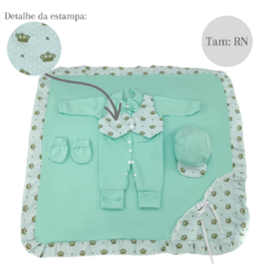 SAIDA MATERNIDADE FOFO VERDE MENINO - comprar online
