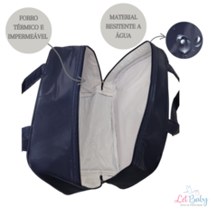 KIT BOLSA MATERNIDADE 5 PEÇAS SAFARI MARINHO na internet