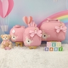 KIT BOLSA MATERNIDADE 3 PECAS URSO ROSA