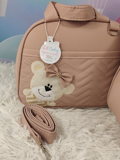 KIT BOLSA MATERNIDADE 3 PECAS URSO NUDE - comprar online