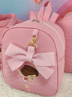KIT BOLSA MATERNIDADE 3 PEÇAS BAILARINA ROSA - comprar online