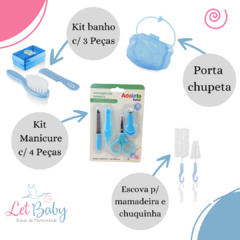 KIT BOLSA MATERNIDADE 3 PEÇAS C/ SAÍDA + ENXOVAL MASTER MENINO - Let Baby Bolsas De Maternidade