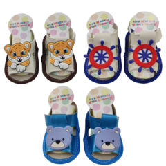 KIT SANDÁLIA BABY MENINO COM 3 PARES - comprar online