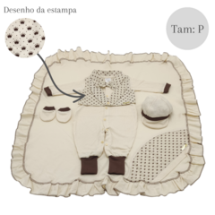 SAIDA MATERNIDADE MACACÃO PÉROLA MENINO - Let Baby Bolsas De Maternidade