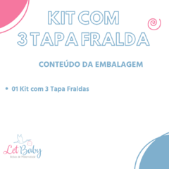 TAPA FRALDA COM 3 UNIDADES - comprar online