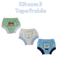 TAPA FRALDA COM 3 UNIDADES