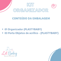 Kit Organizador + 3 Porta Objetos de Bebê Plastibaby - comprar online