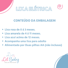 LIXA DE UNHA ELÉTRICA COM ESTOJO PIMPOLHO MENINO - comprar online