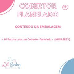 COBERTOR FLANELADO MENINA - Let Baby Bolsas De Maternidade