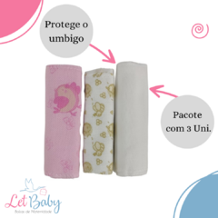 FAIXA UMBILICAL FLANELADA MENINA - comprar online