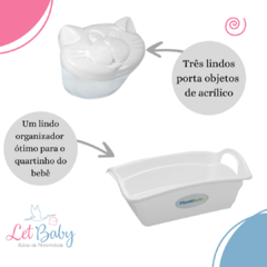 Kit Organizador + 3 Porta Objetos de Bebê Plastibaby - comprar online