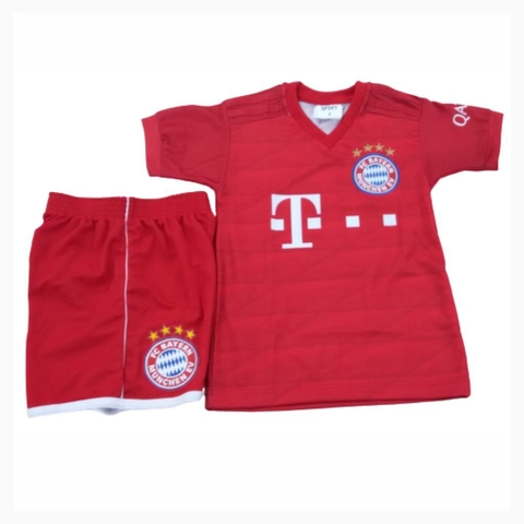 Kit Camisa Short Infantil Clube FC Bayern munchen Ginga Esports