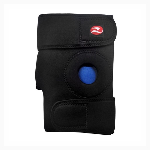 Joelheira 0825 C/Orifício Reforço Ajustável Neoprene Realtex