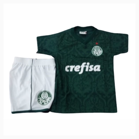 Kit Camisa Short Infantil Clube Palmeiras Ginga Esports