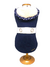 CAPINHA MOLETOM ELEGANCE DUPLA GOLA PELUDINHA AZUL/MESCLA