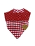 Bandana Para Pets Dupla Face Estampa Xadrezinho Vermelho
