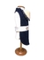 CAPINHA MOLETOM ELEGANCE DUPLA GOLA PELUDINHA AZUL/MESCLA - comprar online
