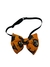Gravata/ Tiara Para Pets Fantasia Estampa Halloween Fundo Laranja