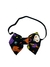 Gravata/ Tiara Para Pets Fantasia Estampa Halloween Fundo Preto