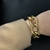 Pulsera de acero gold con cierre Tiffany