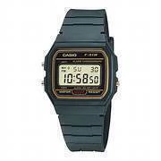 Reloj Casio unisex con malla de silicona negra