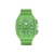 Reloj Adidas unisex con malla de silicona y fondo verdes