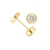 Aro abridor de oro 18k con tic - Redondo con cubic - comprar online