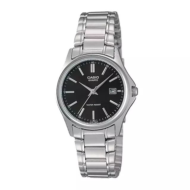 Reloj Casio de dama con malla de acero