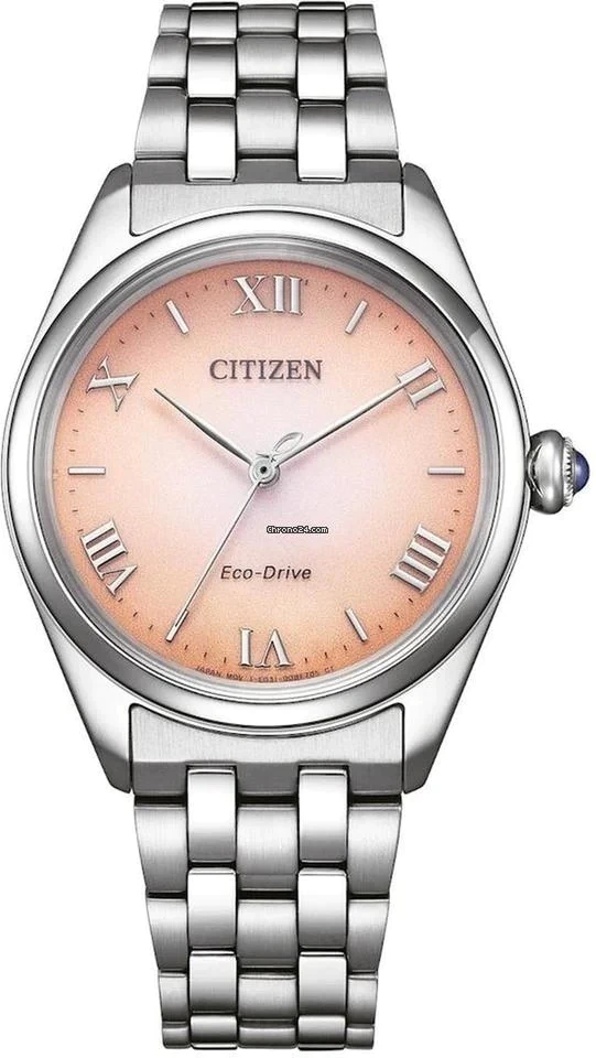 Reloj Citizen de dama eco-drive, de malla de acero