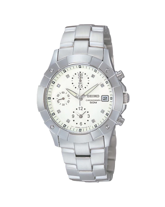 Reloj Seiko DIAMOND de dama malla de acero