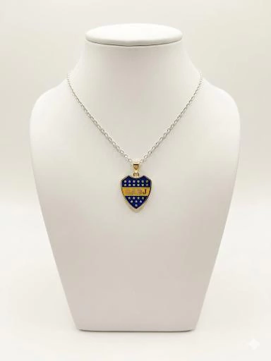 Dije escudo de Boca Jr. esmaltado - Plata 925