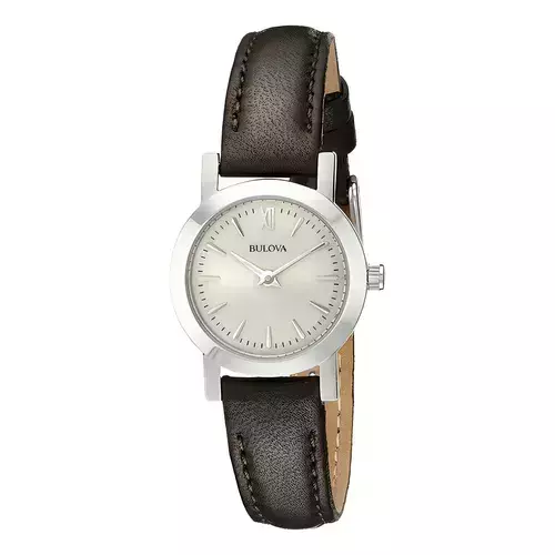 Reloj Bulova de mujer con malla de cuero