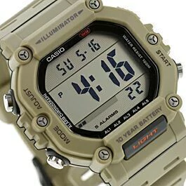 Reloj Casio digital de hombre con malla de silicona verde