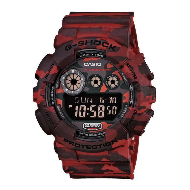 Reloj Casio G-Shock de hombre con malla de silicona.