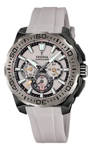 Reloj Festina de hombre con malla de silicona Con cronógrafo.