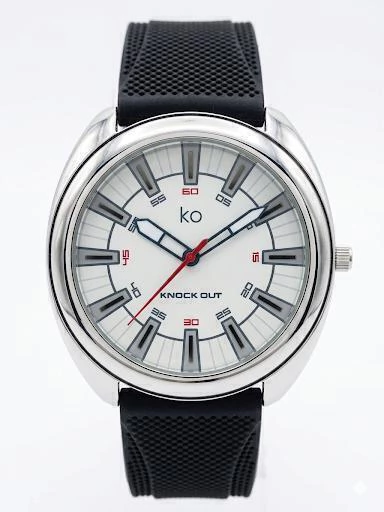 Reloj Knock Out de hombre con malla de silicona