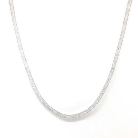 Collar Marylin malla de plata con Cristales Swaroski - comprar online